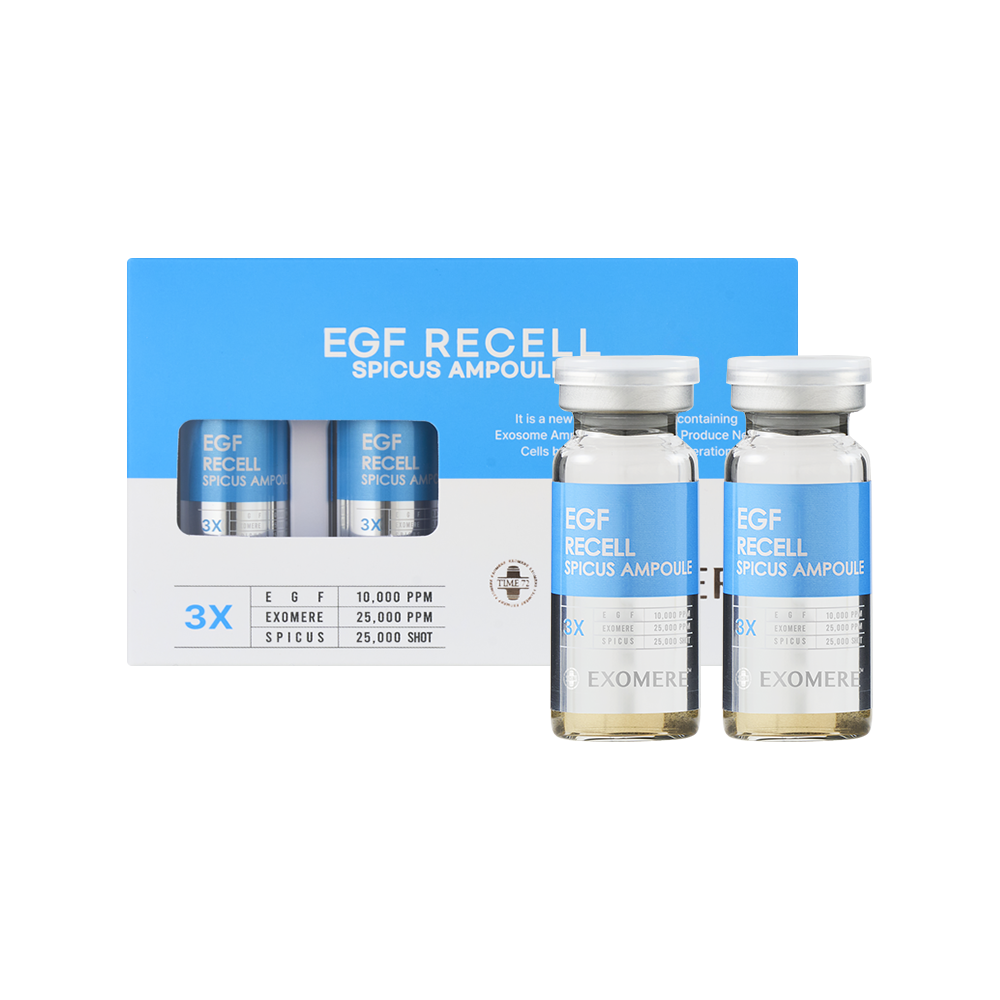 Sérum régénérant anti-âge aux spicules botaniques et EGF Exomere EGF Recel Spicus Ampoule 30mL 3DAYSLOVE⁠