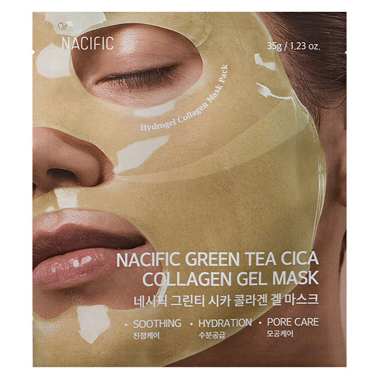Masque Gel NACIFIC - Thé vert, Cica & Collagène 35g
