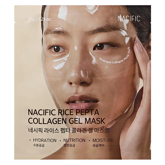 Masque Gel NACIFIC - Collagène, Riz & Péptides (4 pièces)