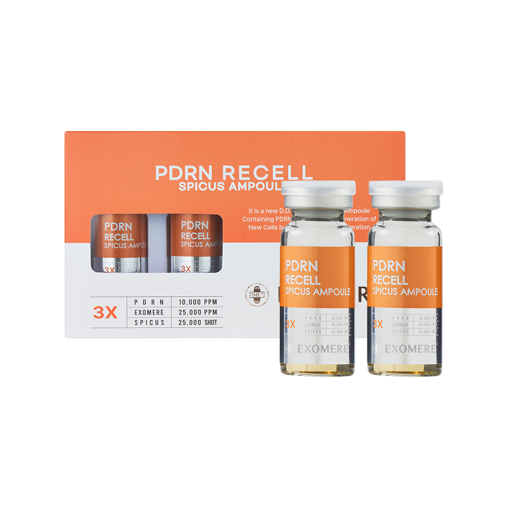 Ampoule régénérant anti-âge aux spicules botaniques et PDRN Exomere PDRN Recel Spicus Ampoule 30mL 3DAYSLOVE⁠