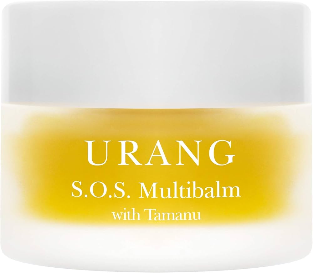 URANG S.O.S Multibalm dans son packaging en verre sur fond blanc.